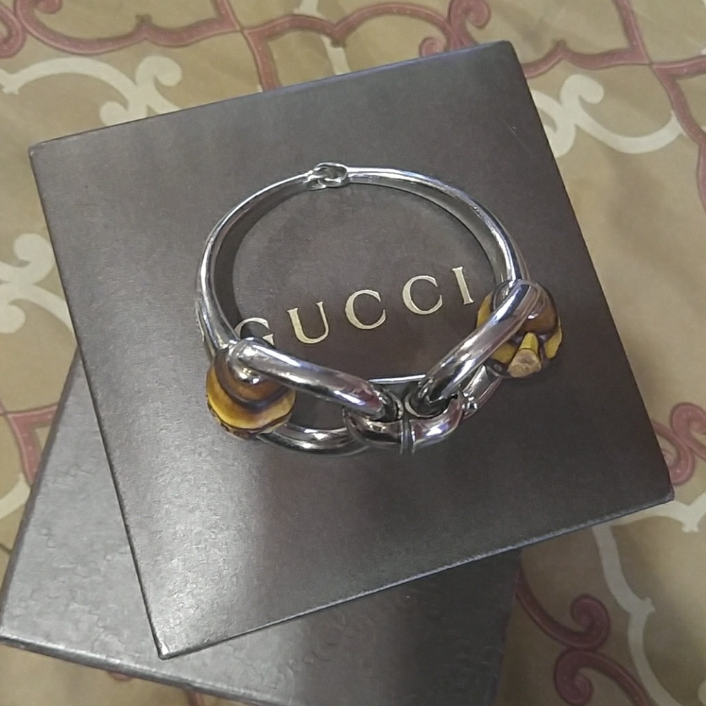 Gucci bamboo sliver bracelet